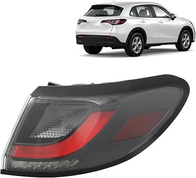 LED Outer Rear Tail Light Assembly for 2023-2024 Honda HR-VLX/EX-L/Sport LED Model Only,Taillamp Replacement 335003W0A01 335503W0A01 Passenger Side Taillight