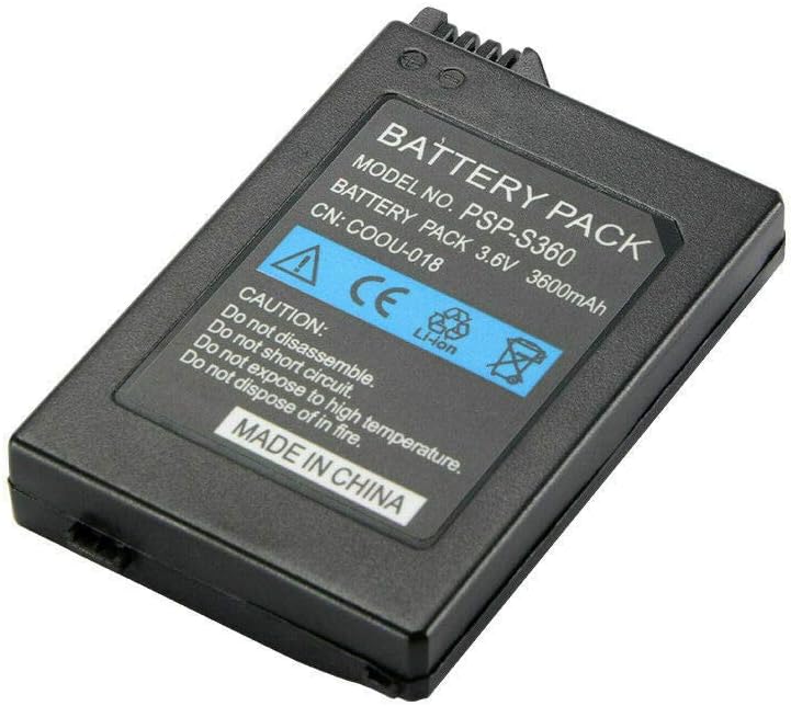 New 3600 mAh Rechargeable Replacement Battery, Compatible with Sony PSP Slim 2000 2001 2006 3000