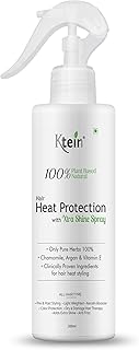 100% Plant Based Natural Hair Heat Protection with Xtra Shine Spray Hair Spray (200 ml)