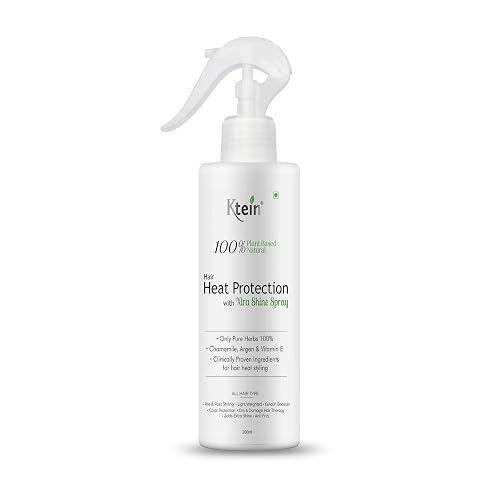 ktein 100% Plant Based Natural Hair Heat Protection with Xtra Shine Spray Hair Spray (200 ml)