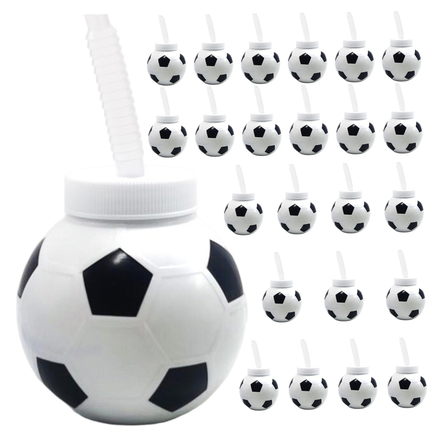 Gobelets de football avec couvercle pour une fête d'anniversaire réussie