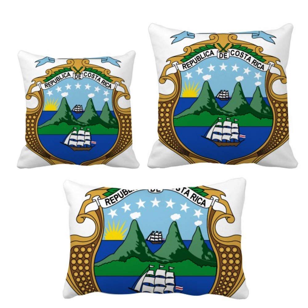 Coussin Costa Rica emblème national idéal sur un canapé en cuir
