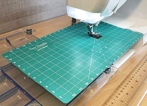 Sew Steady Free Motion Quilting Slider Mat Grid Marked 12 x 20 pulgadas con parte trasera pegajosa