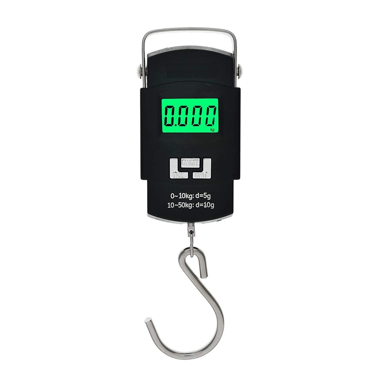 Fuscia Portable Digital Luggage Scale with Metal Hook 50 kg, Black (1Year Warranty)-image-2