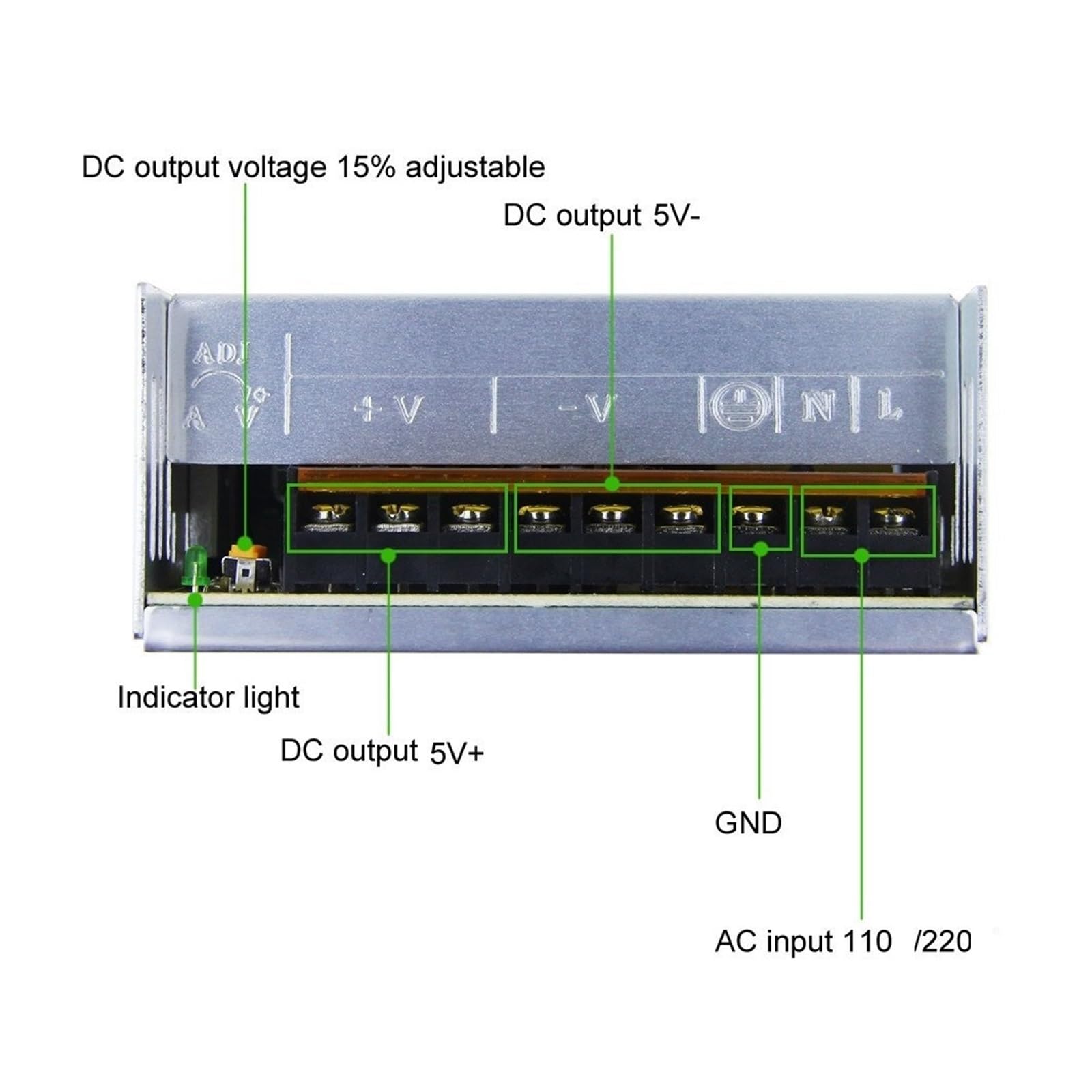 Alimentation De Laboratoire à Découpage DC 42V 480W - Transformateur Réglable - Pour LED, équipements électroniques