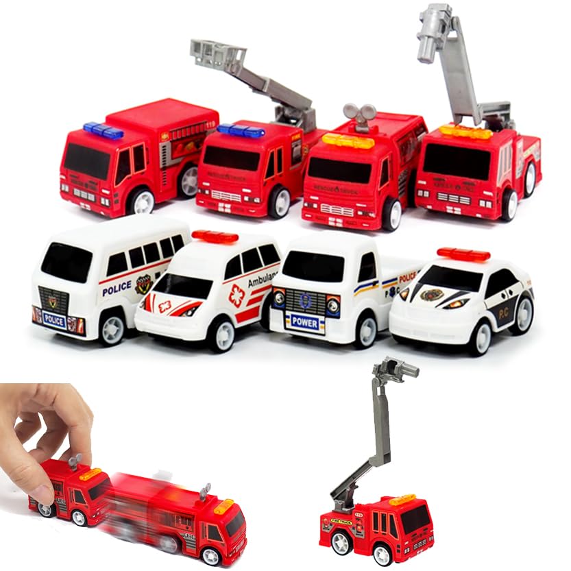 Amazon.co.jp: プルバックカー 世界の 緊急車 プルバックカー 全8種類