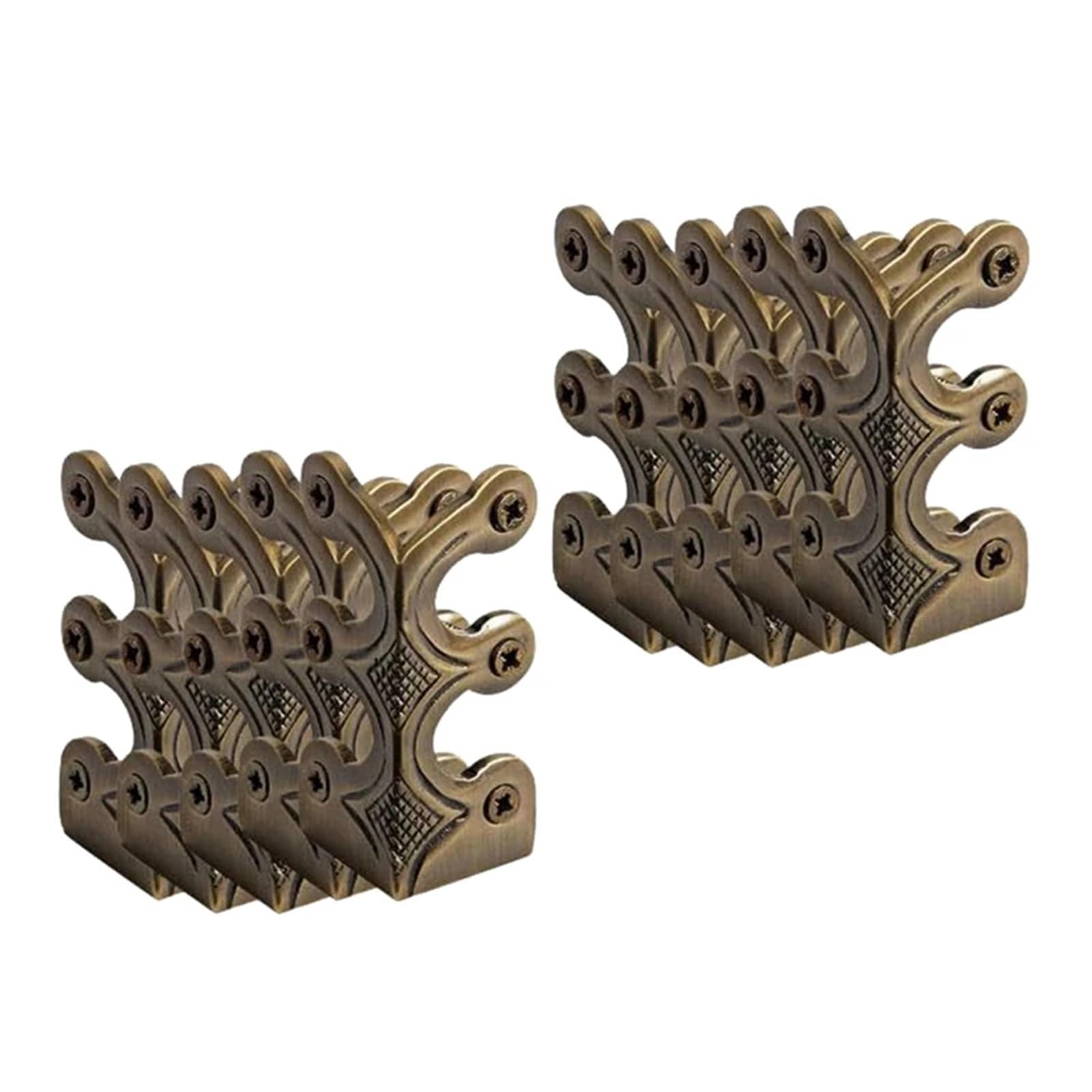 Lqrctry Bronze Brass Baseboard Corner Protectors