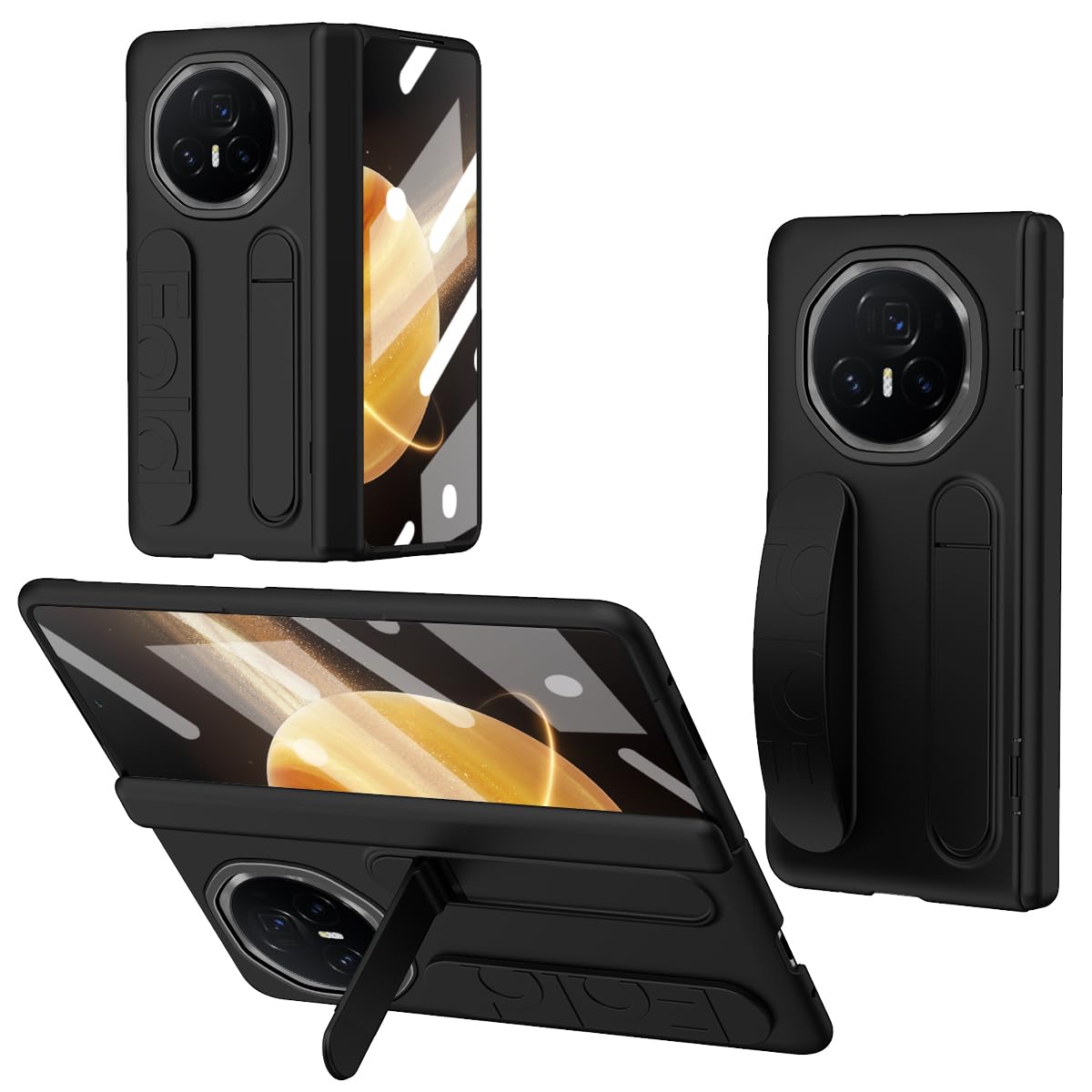 Coque pour HONOR Magic V3 5G élégante protection de charnière premium - Noir - 6