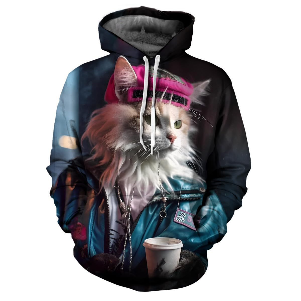 Men'S Hoodie 3D Digital Printing Men'S Trend Long Sleeve Sweatshirt Casual Sport Men'S Sweatshirt Youth Personality Fashion Streetwear Hoodie