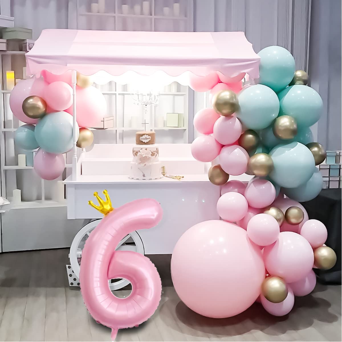 数字 バルーン 風船 ナンバー 6 ピンク 40インチ アルミ 誕生日 飾り 数字 バルーン 風船 ナンバー 6 ピンク 40インチ アルミ 誕生日 飾り