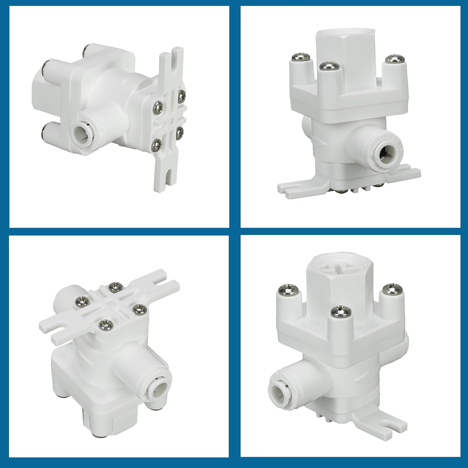 RO Pressure Controlling Valve with 2 Meter Pipe | Water Pressure Regulator with 1/4" Quick Fit for RO UV UF Water Purifier and Filter - PRV, White | Pressure Reducing Valve, 1/4"