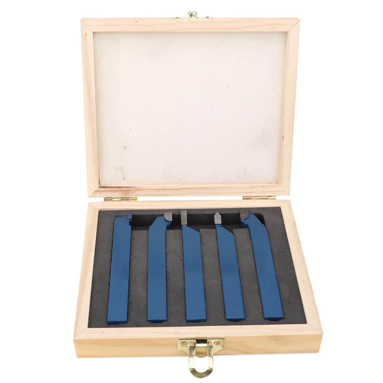 Utensile per tornio, 5 pezzi Utensile per tornio Set di utensili per tornitura con punta in carburo di saldatura Parti di macchine utensili(12x12mm)