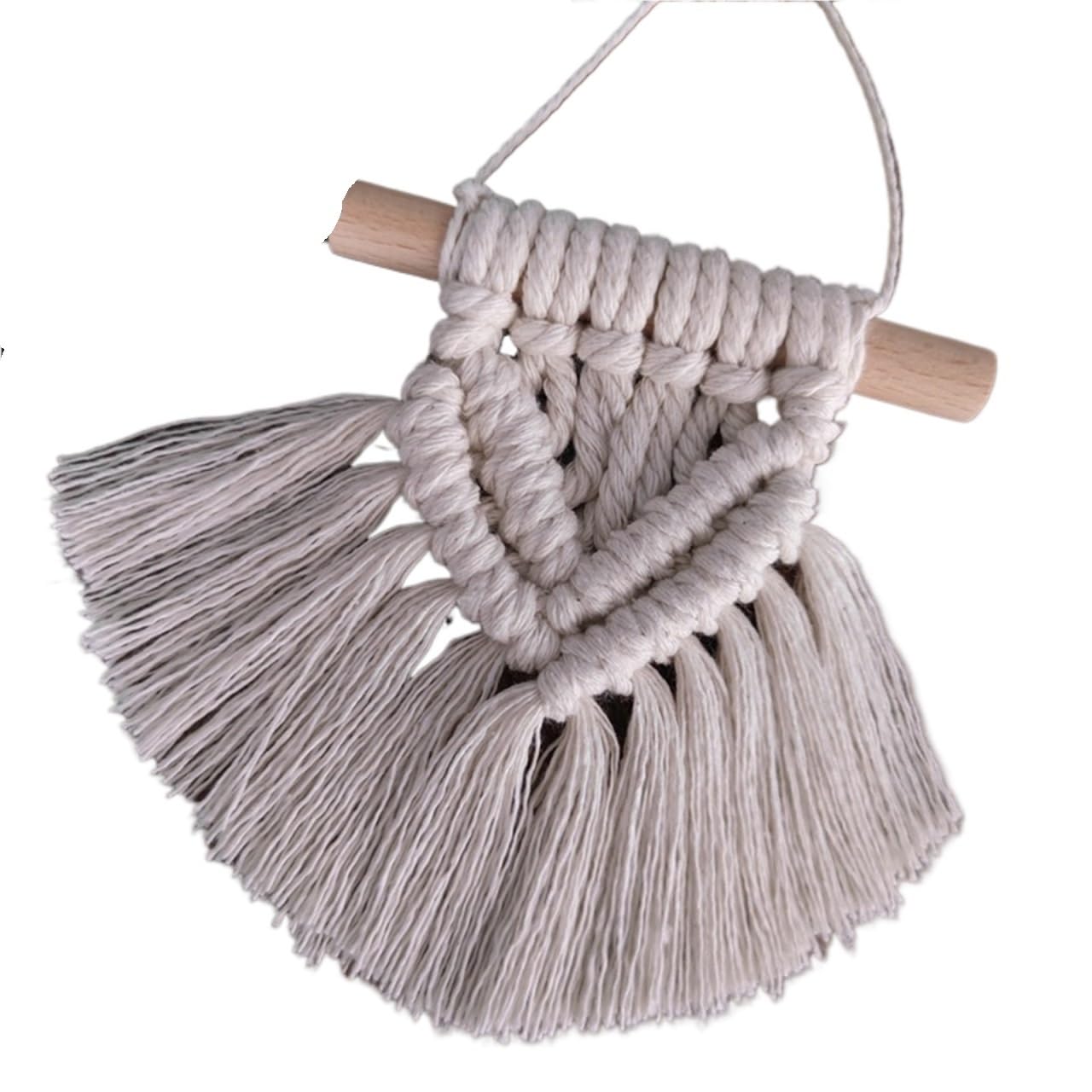 BDFJEDS Tapestry Wall Hanging Handwoven Macrame Tapestry With Tassels Bedroom Hanging Decoration(Color2)