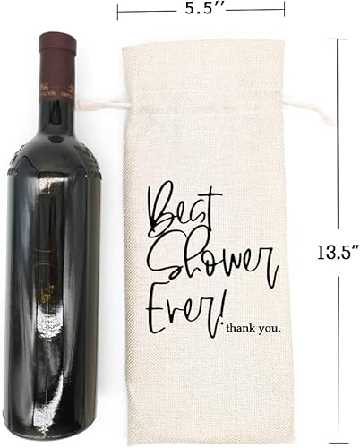 Miniatura 3 de Bolsa de vino Best Shower Ever, ideas de regalo de anfitrión de ducha, regalo de anfitrión de baby shower, regalo de anfitrión de despedida de