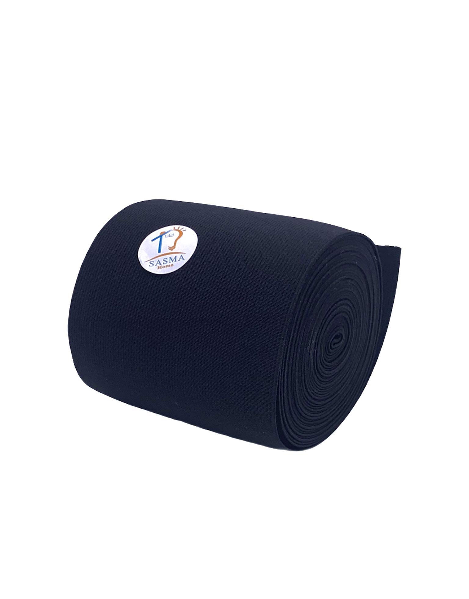 Best Quality 6Inch(150mm) Wide, Woven Elastic Black (5 Meters)