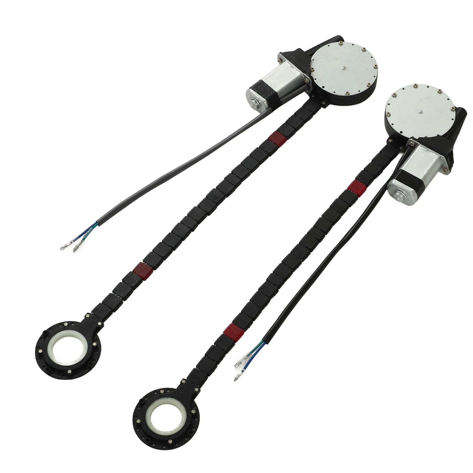 Drfeify Zestaw Regulatora Podnośnika Szyb Zestaw do Konwersji Podnośnika Szyb ze Stopu Aluminium ABS Wysoki Moment Obrotowy 12 V, Szybki, Niski Poziom Hałasu dla 2-drzwiowych Pickupów, Samochodów