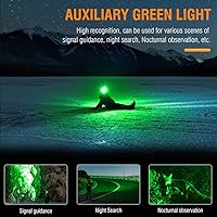Vista 3 de BORUIT Headlamp with Red Green Light, Head Lamps Led Rechargeable Super Bright 1000 lumens, 180° Adjustable Head Light, 7 Modes, IP67 Waterproof for
