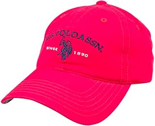 Unisex-Adult Mens Adjustable Cotton Baseball Cap Dad Hat with Curved Brim and Embroidered Polo Horse Logo