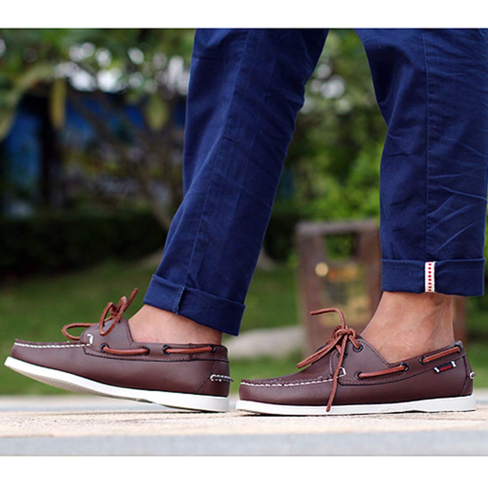 Zapatos Mocasines de Cuero sin Cordones y con Cordones para Hombres