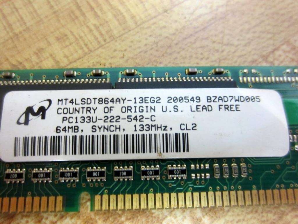 Micron MT4LSDT864AY-13EG2 SDRAM Module 64MB 133MHz 168-Pin
