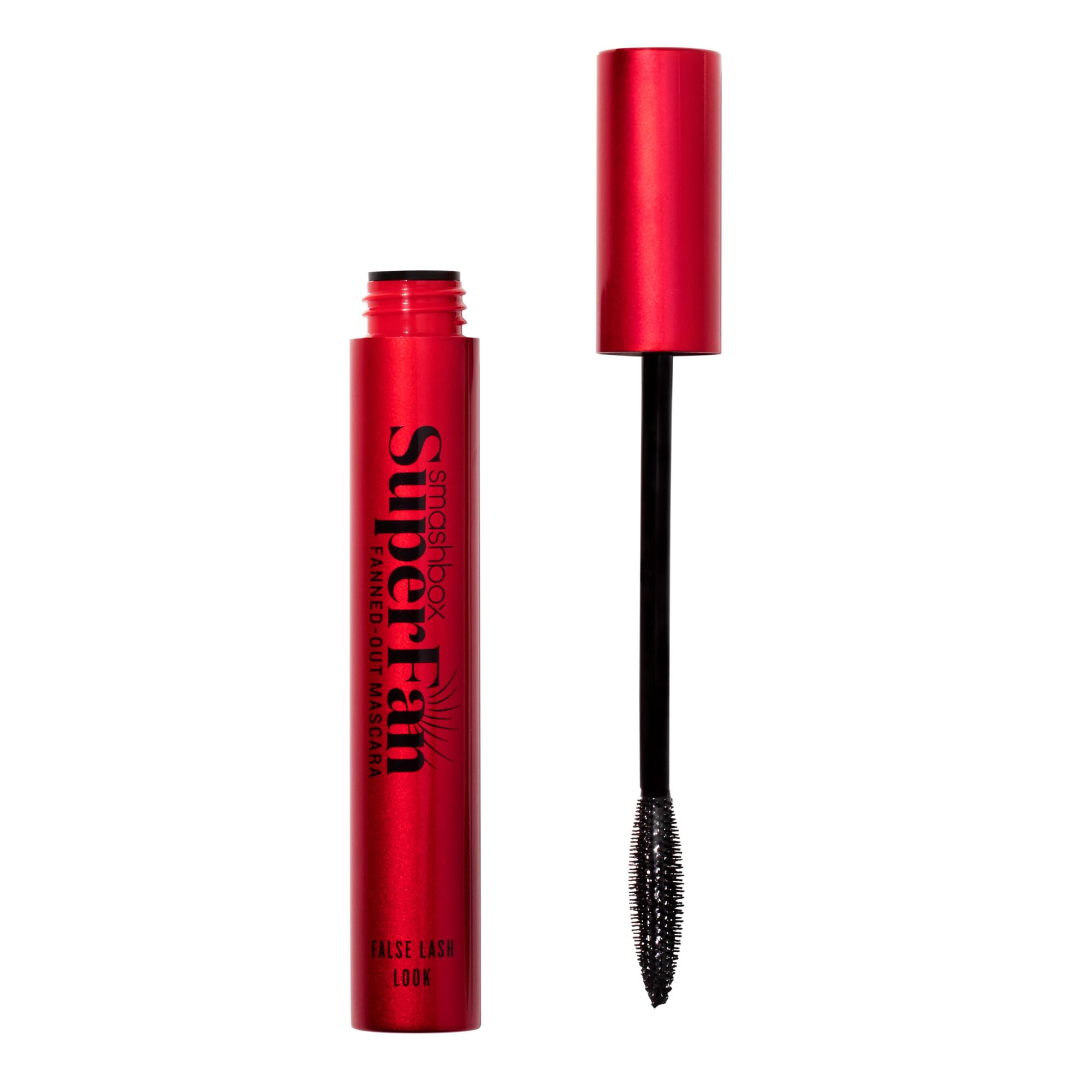 Smashbox Super Fan Lash Lengthening Mascara | Fanned-Out Volume + Length, Long-Wearing Mascara without Clumping, 0.34 Fl Oz, Black
