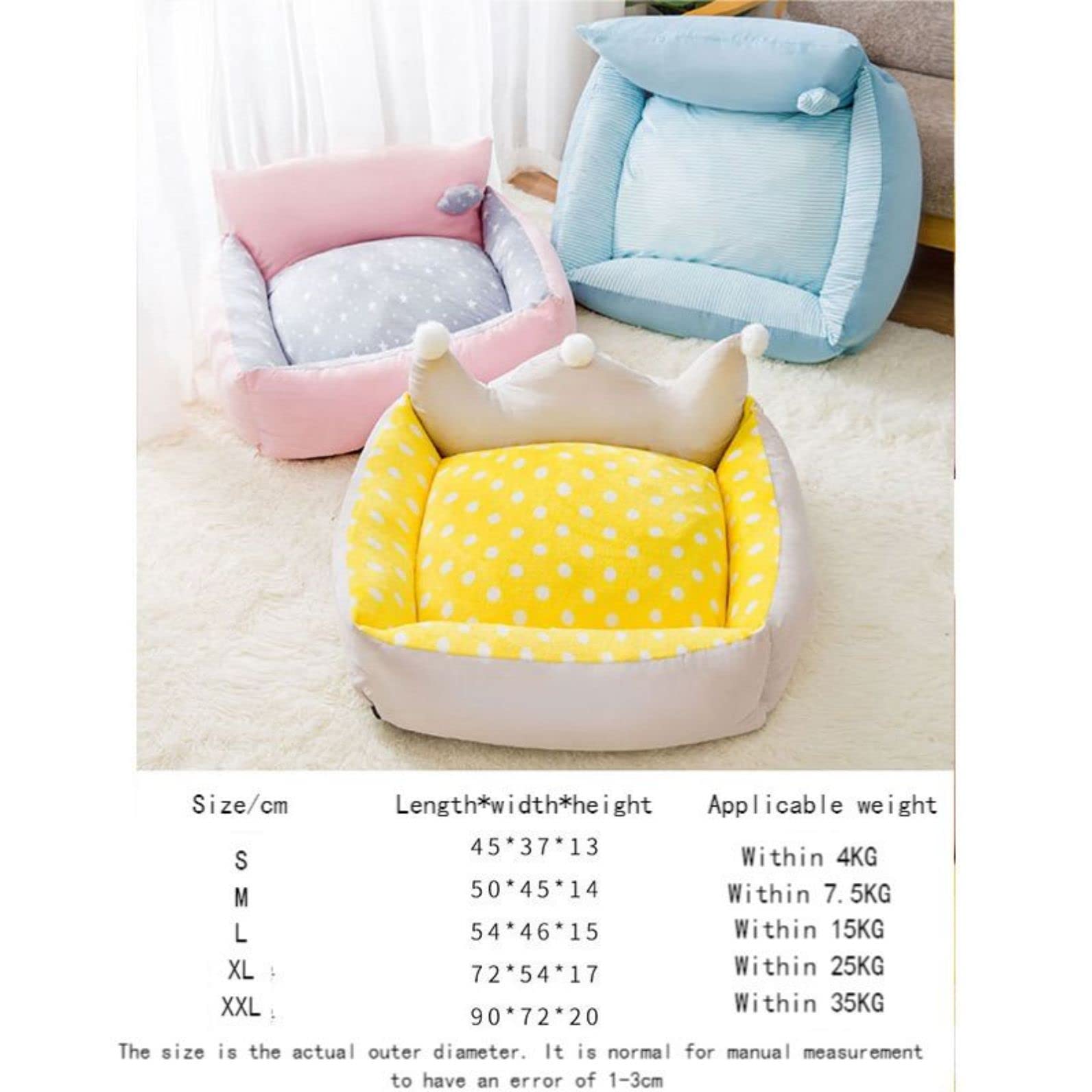 Cama grande para perros y gatos, nido de gato, cama cálida para perros, cama de perro en invierno, desmontable y lavable, cama para perros, perros pequeños y grandes