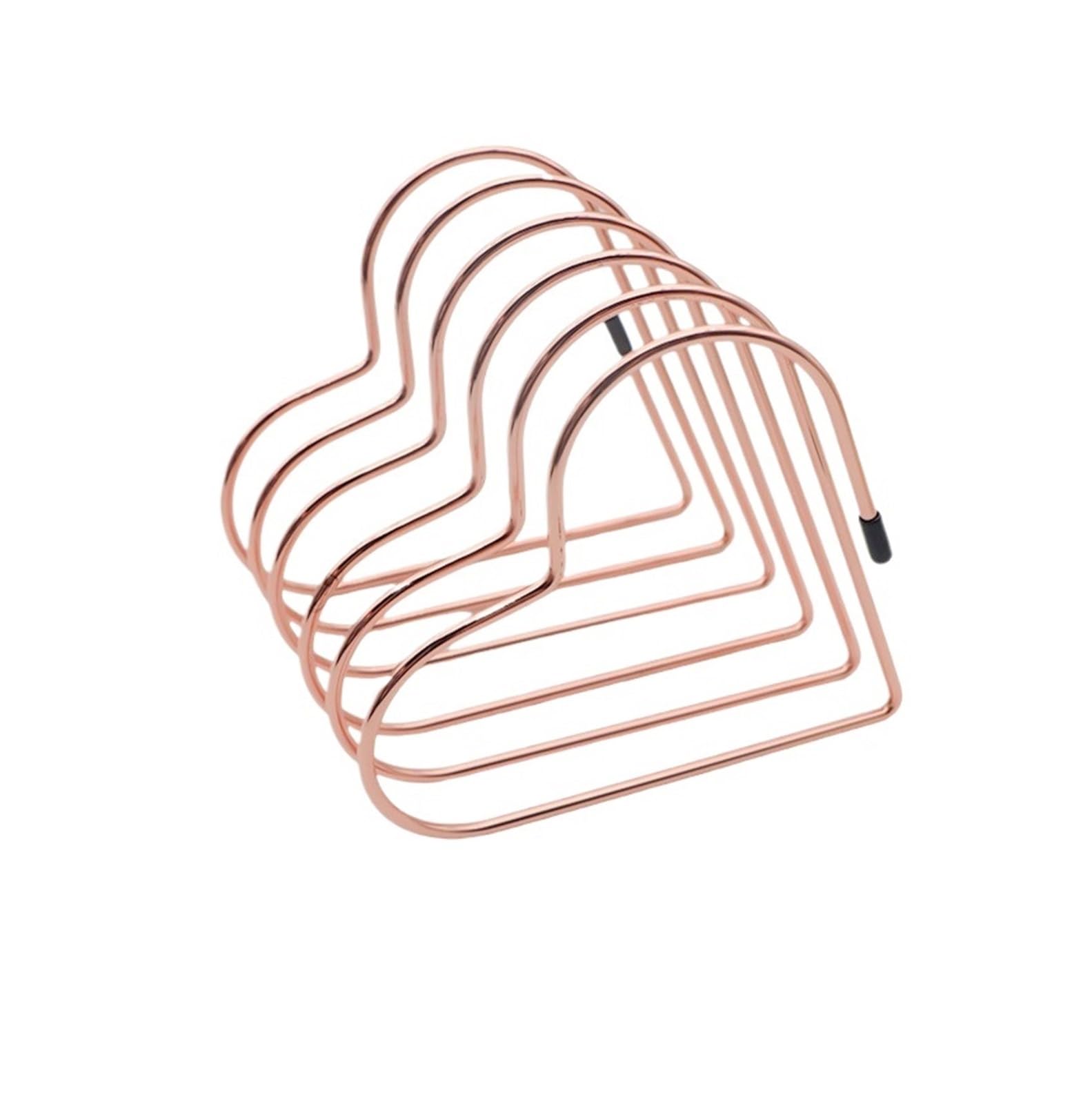 Ptasccne Desktop Files Magazine Holder Heart Shaped Metal Telescopic Magazine Rack for Home Office Decoration magazine rack