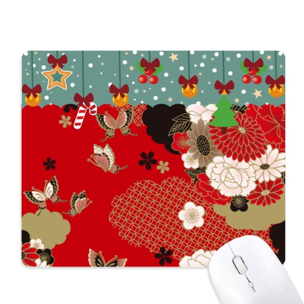 Tapis de souris Sakura en caoutchouc antidérapant imprimé fleurs