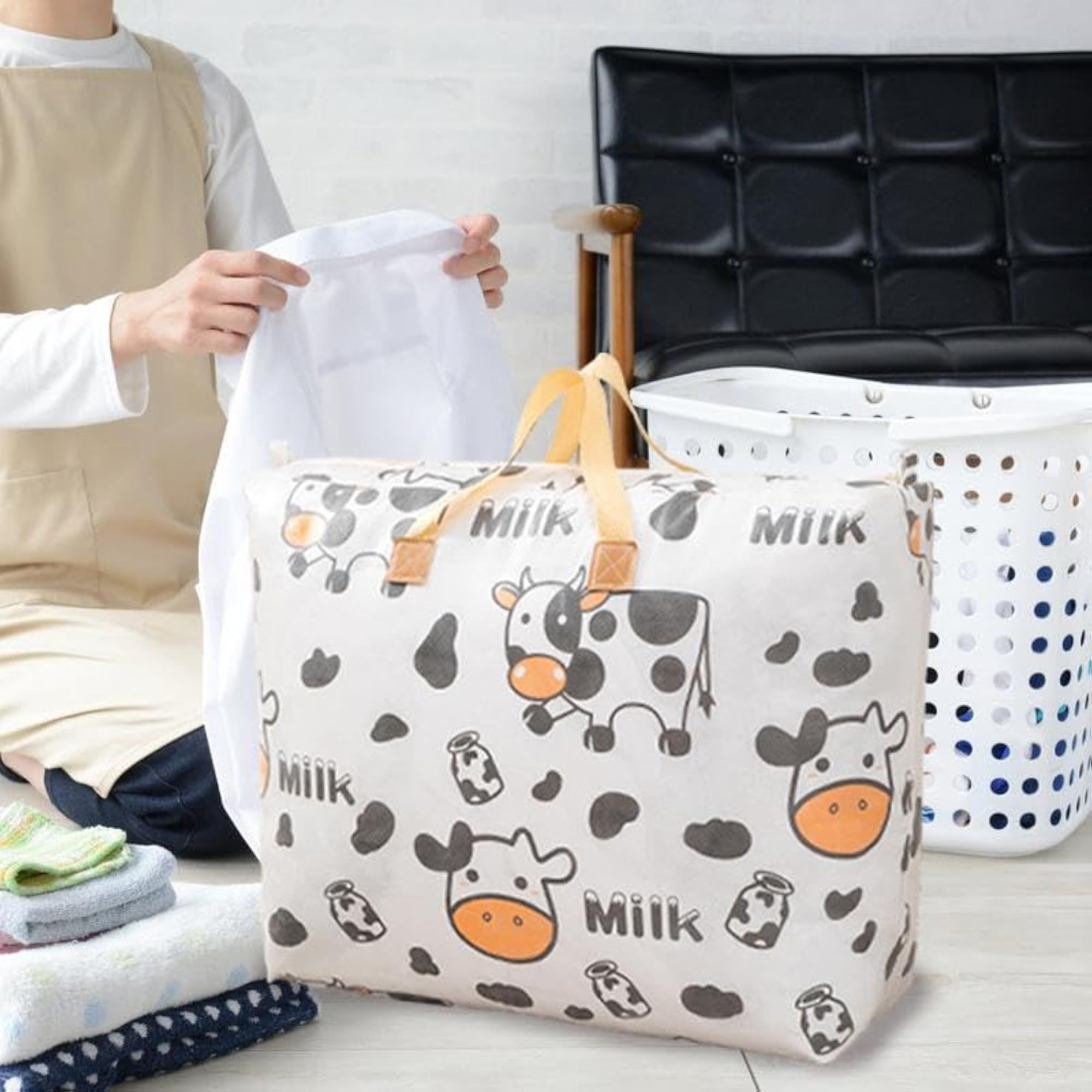 Folding Collapsible Storage Tote Bag for Travel