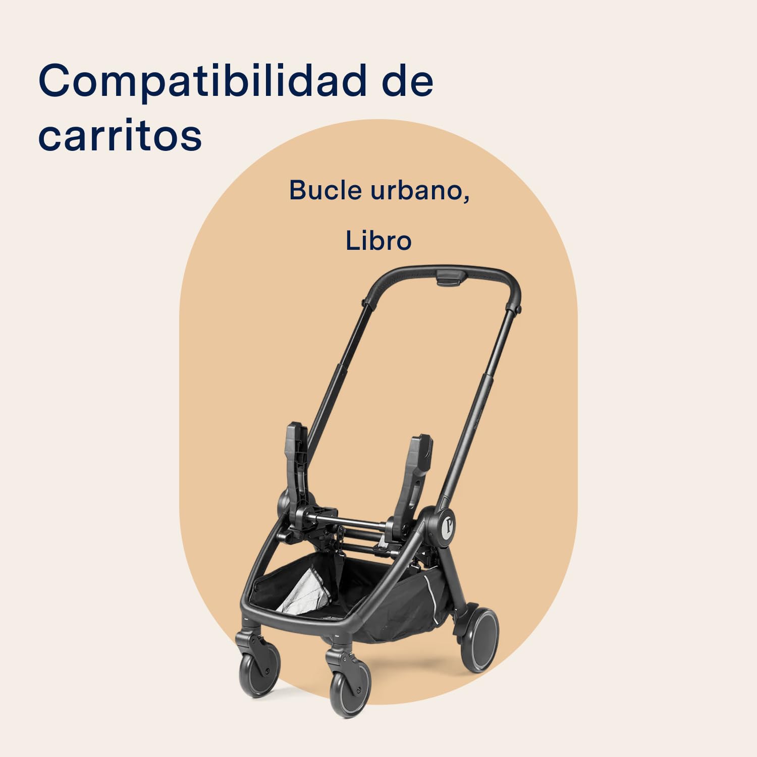 PEG Foldable Adapter for Car Seat - Adaptadores Plegables Universales - Compatible con Chasis Peg Perego City Loop y Book