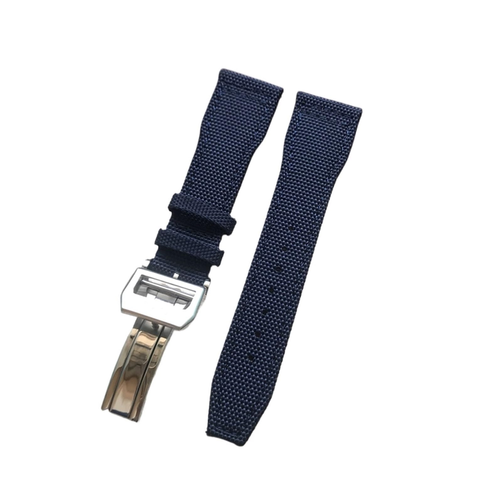Run Ken 21mm 22mm Noir Bleu Vert Marron Tissu En Nylon Bracelet De Montre En Cuir Véritable Compatible Avec Le Grand Bracelet De Montre Pilote