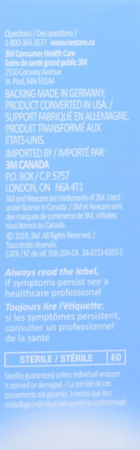 Nexcare Sens Skin Bandage, 20 Count
