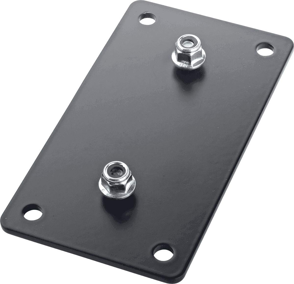 K&M Konig & Meyer 24356.000.55 Speaker Wall Mount Vertical Adapter 3 | Steel Panel/Plate | Attach to Wall/Ceiling Bracket | M6 Bolts Included | German Made | Black