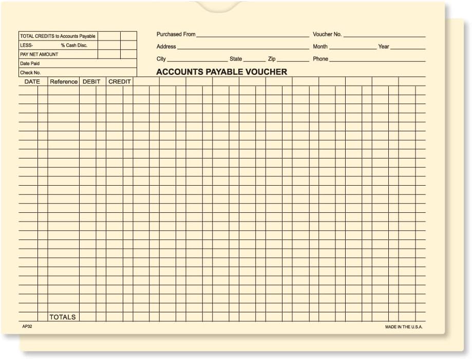 Accounts Payable Voucher 9" x 12" Dealer Deal Jackets Envelopes - Blue (Package of 100)