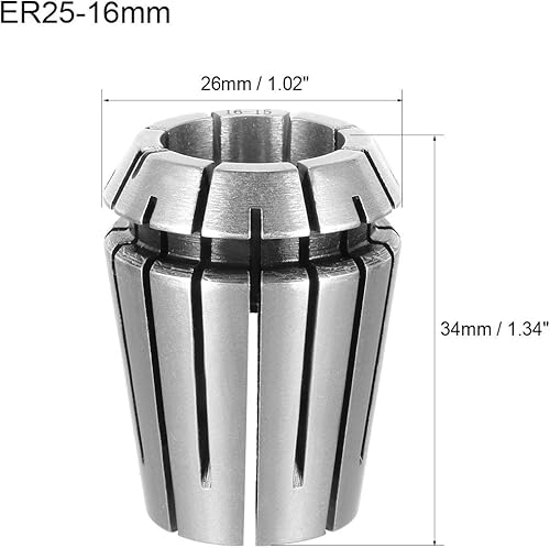 Miniatura 5 de uxcell ER25 0.394 in Spring Collet Chuck para máquina de grabado CNC Torno herramienta de fresado