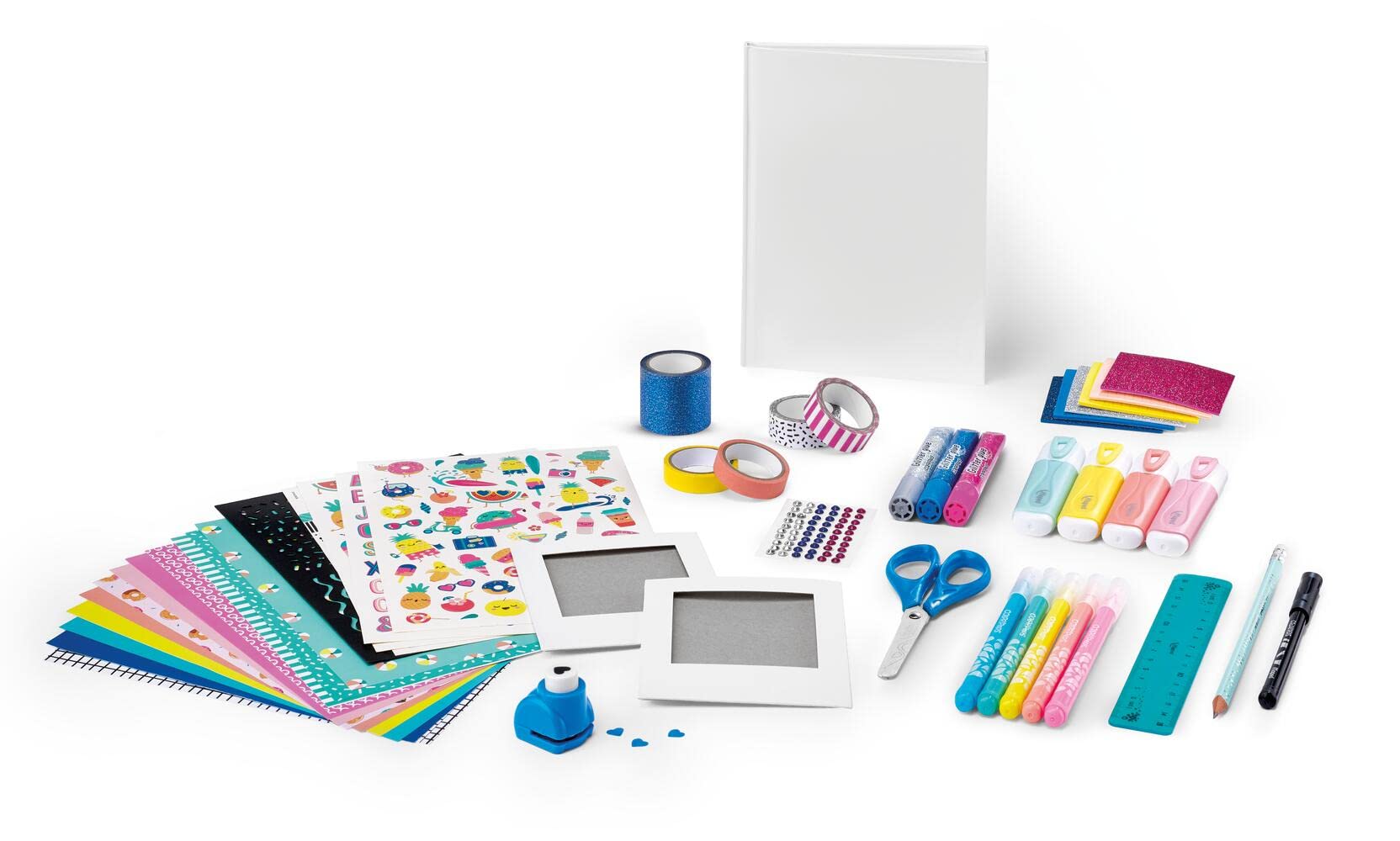 Maped Creativ - Scrapbooking - Kit Complet d'Activités, avec + de 50 Accessoires et Matériel Maped, dont 1 Carnet et 2 cadres Photo Polaroïd à Décorer - A Partir de 7 Ans