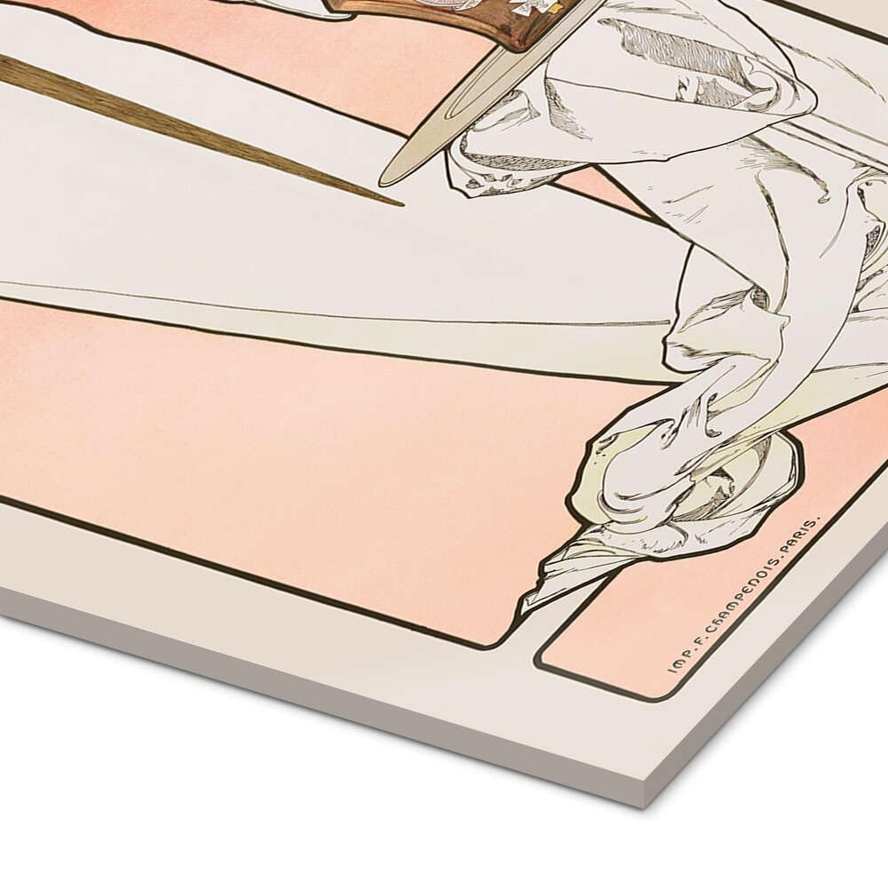 Posterlounge Trappestine Cuadro de metacrilato | 40 x 100 cm de Alfons Mucha Marrón Cuadros Decoración para la pared