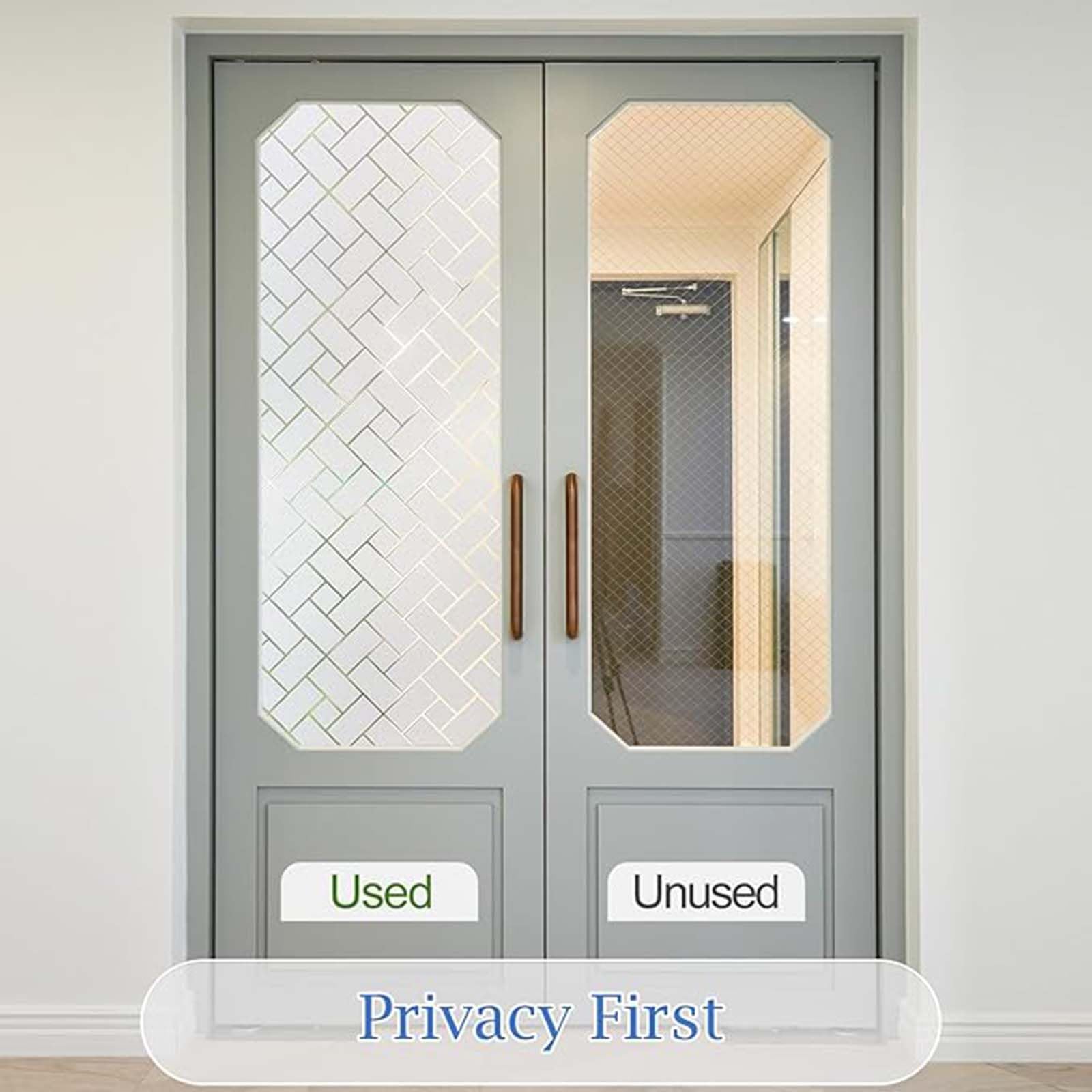 Vinilos para Cristales 50 x 570 cm Anti-UV Protección de La Privacidad Autoadhesivo Estático Decorativos, Electrostática Decorativos Vinilo para Sala de Estar, Oficina, Diamante