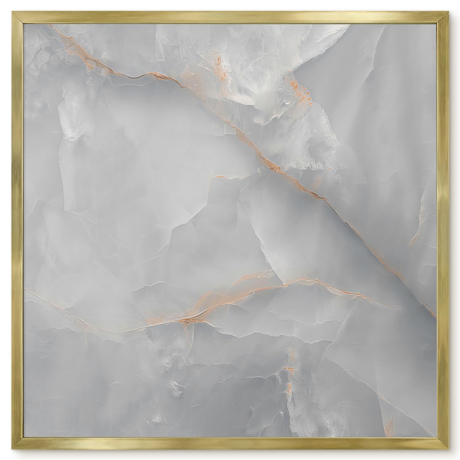 Magnetic Travel Souvenir Board 50x50 Gray Veins Gold Border