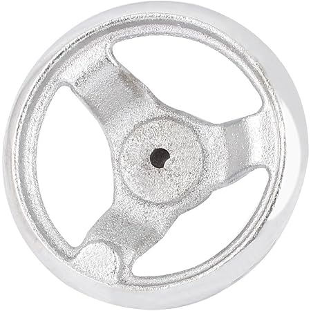 Roue à main ronde à 3 rayons en plastique durable et facile à assembler pour fraiseuse de tour Noir 12 x 125 mm Roue à main ronde à 3 rayons en plastique durable et facile à assembler pour fraiseuse de tour Noir 12 x 125 mm