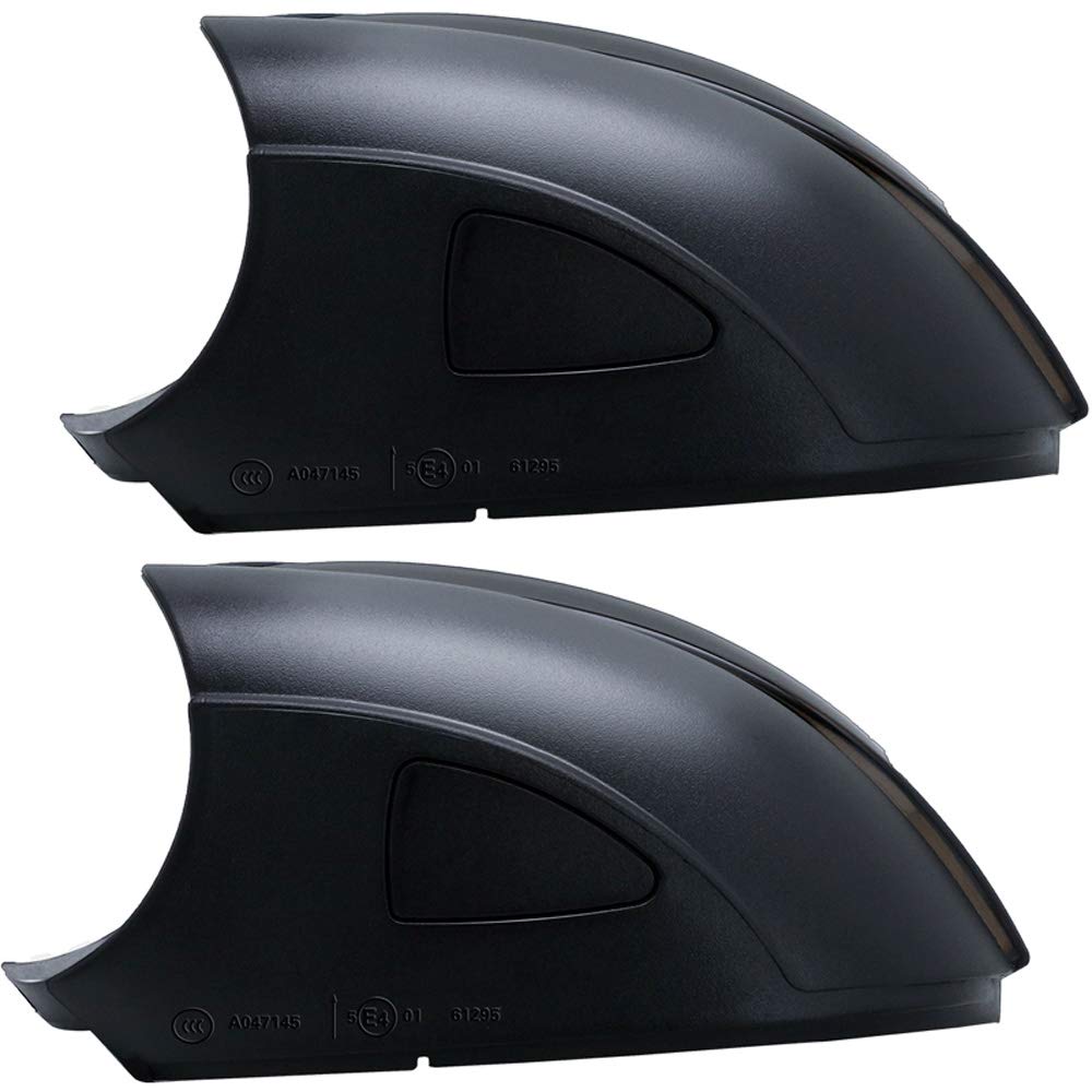 Indicatori di direzione laterali per specchietti retrovisori - compatibile con Volkswagen Golf VI 2008-2012 & Touran 2010-2015 - Grigio - incl. luci dinamiche