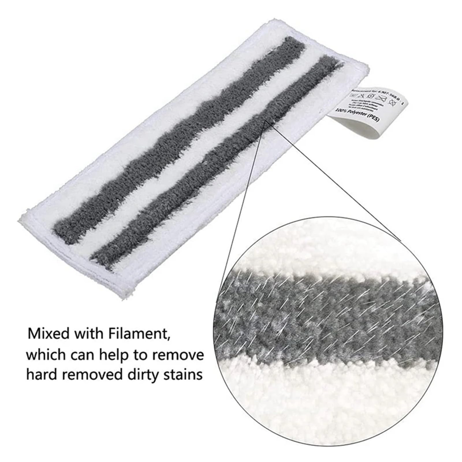 2 Set di Accessori compatibili con Il pulitore a Vapore Karcher Easyfix SC2 SC3 SC4 SC5 Tergicristalli Panni for ugelli for Pavimenti Mop Spazzole Rotonde di Ricambio
