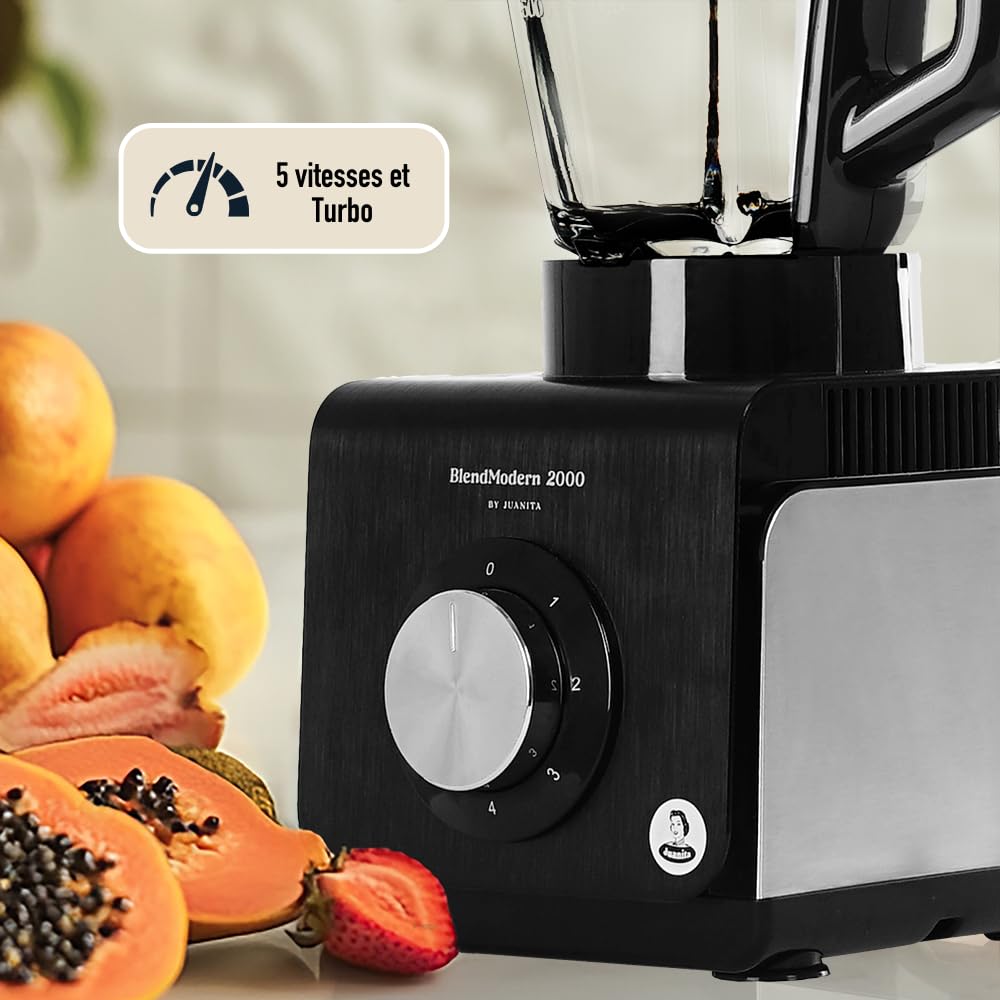 Blender 2000W, Blender Smoothie, Mixeur Multifonction, YAKEEP Mixeur Puissant avec 8 Vitesses Blender 2000W, Blender Smoothie, Mixeur Multifonction, YAKEEP Mixeur Puissant avec 8 Vitesses