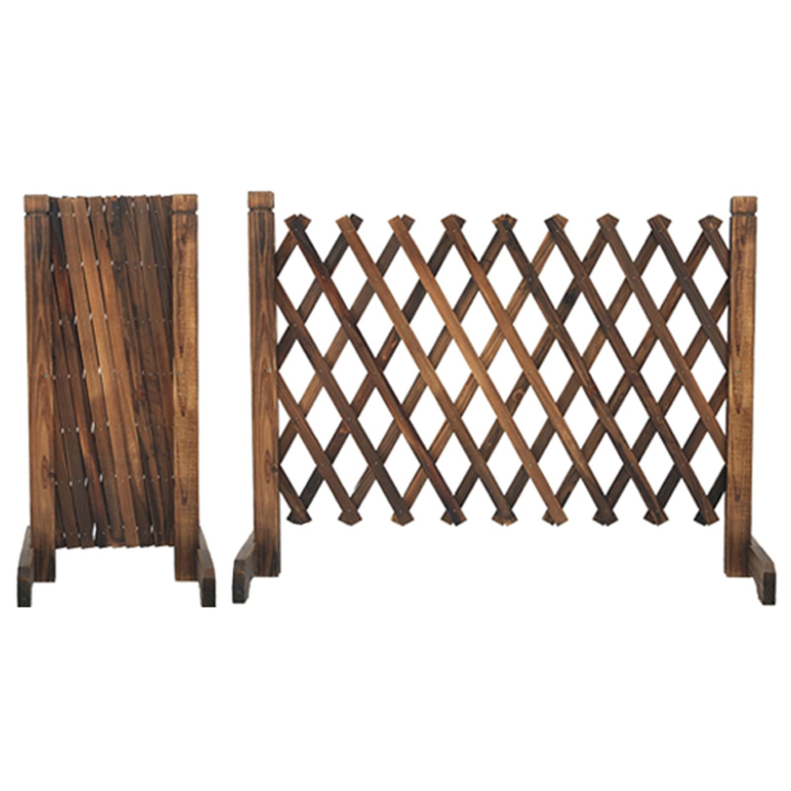 Supporto per piante in legno espandibile autoportante e graticcio, supporto versatile da giardino per piante rampicanti, decorazione esterna e barriera di sicurezza per animali domestici