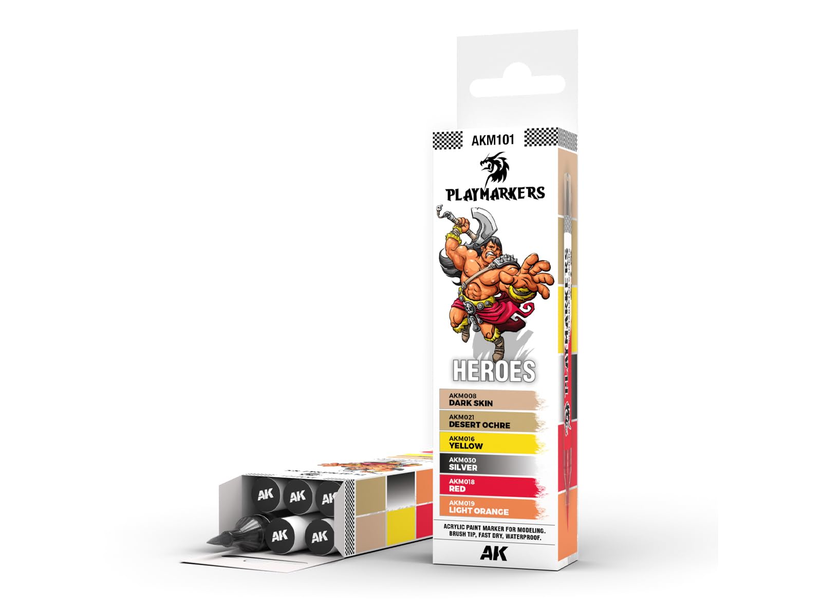 AK PLAYMARKERS Set AKM101 Heroes (6X)