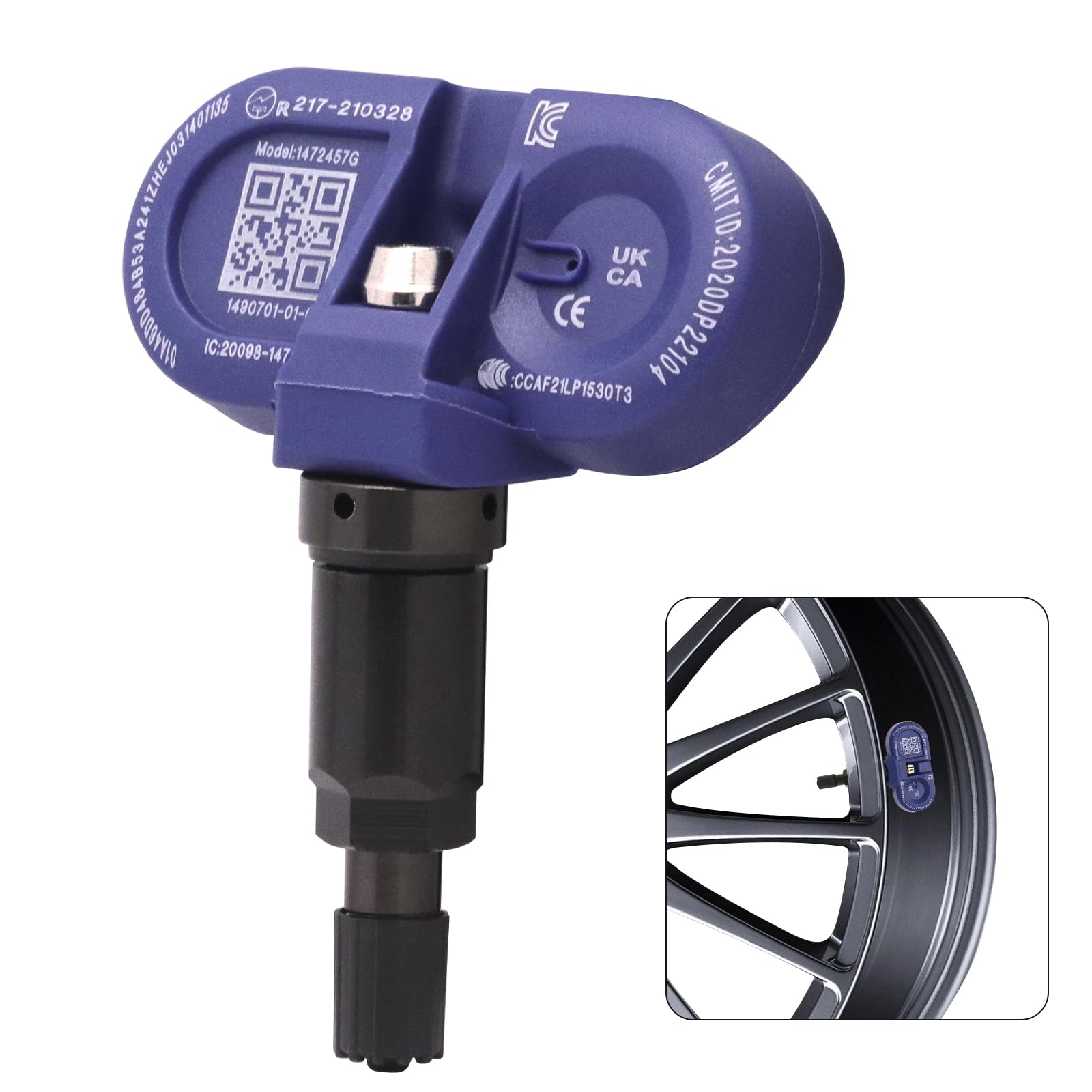 7JI Bluetooth (BLE) bandenspanningssensor voor Tesla, TPMS-sensor, bandenspanningsbewakingssysteem voor Tesla-modellen, geproduceerd na december 2020, OEM-sensor