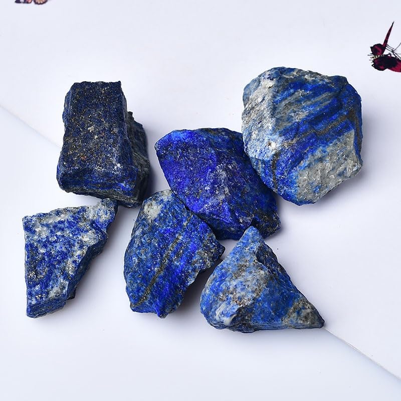 Kamienie i kryształy Lapis lazuli naturalny akwarium krajobraz doniczka dekoracja domu dyfuzor mineralny kamienne ozdoby kryształy(500 g, 3-5 cm)