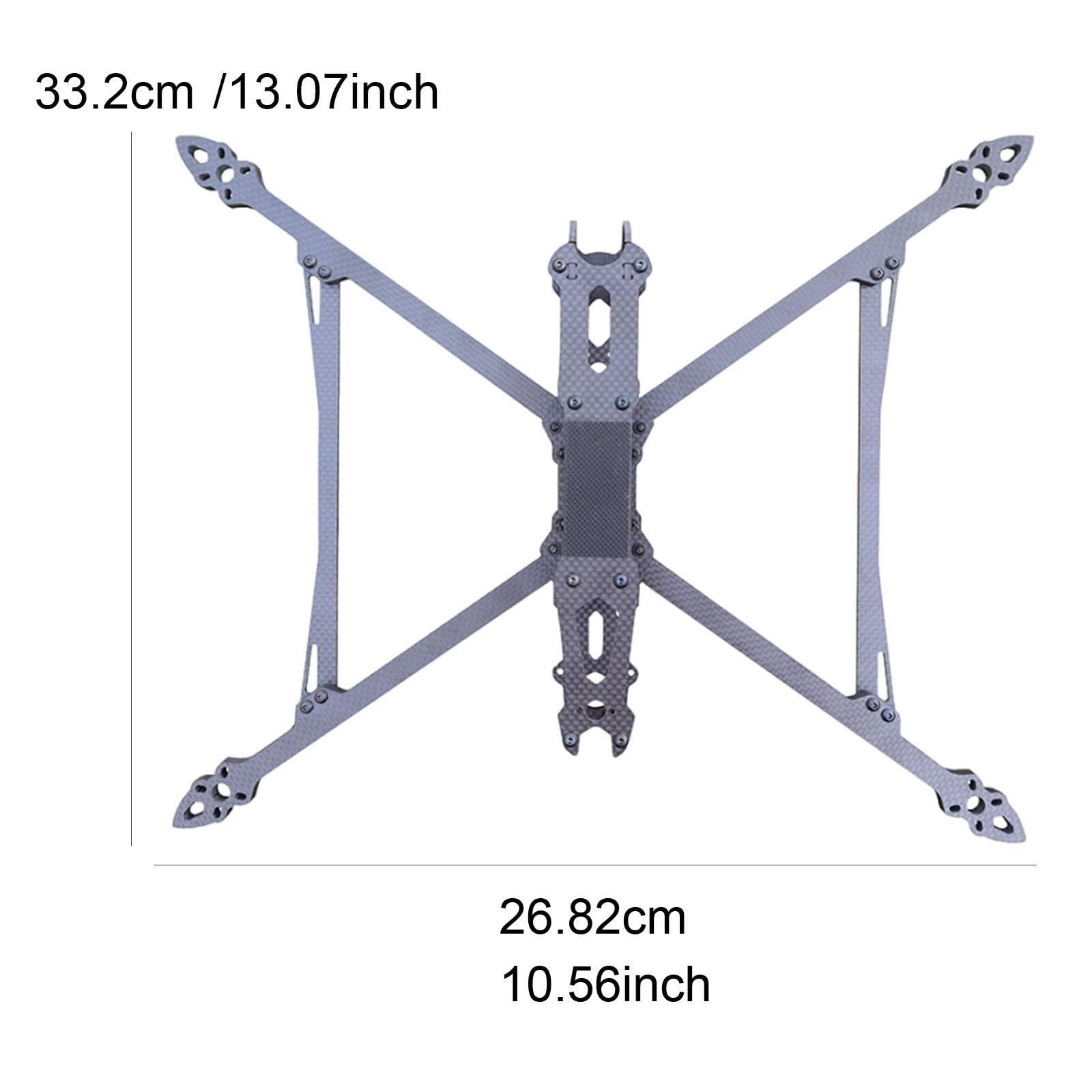 Kit de bricolaje de cuadricóptero ligero Marco de fibra de carbono Estructura resistente Marco fácil de montar para principiantes y usuarios