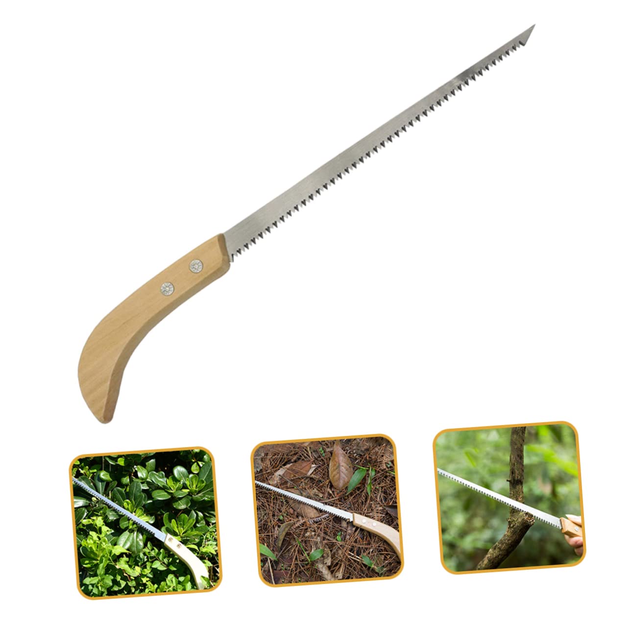 UPKOCH 3 ensembles Scie D'Élagage De Jardin Scie À Main Outils De Coupe Du Bois À Tirer À Main Pour Le Travail Du Bois À À Tronçonner Manuelle 2 pièces * 3