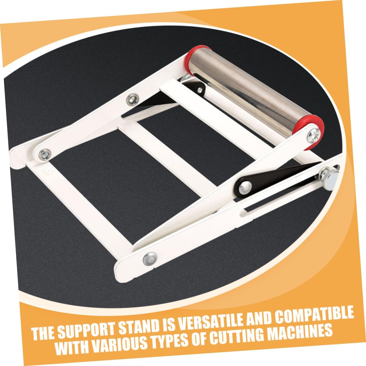 Toddmomy Adjustable Cutting Machine Support Stand Metal Material Holder with Anti-slip Teeth Portable Cutting Machine Bracket for Power Tool Workstation